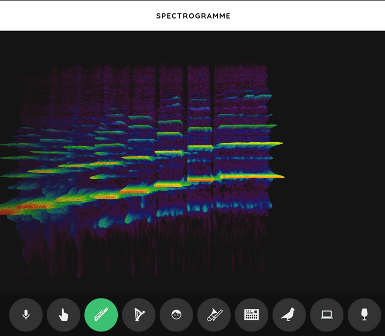 Animation spectrogramme google experiment